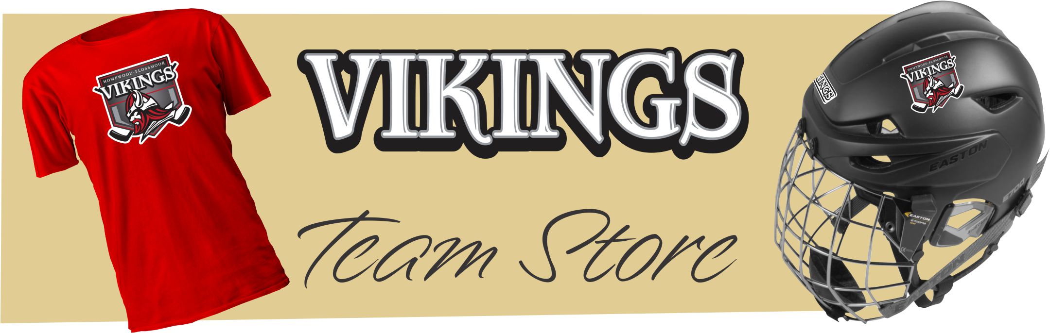 Homewood Flossmoor Vikings Hockey Team Store Banner